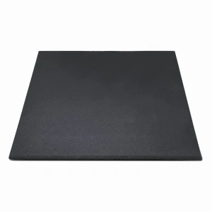 Podłoga gumowa tłumiąca uderzenia mata ANTISHOCK kwadrat 100x100 cm grubość 60mm czarna